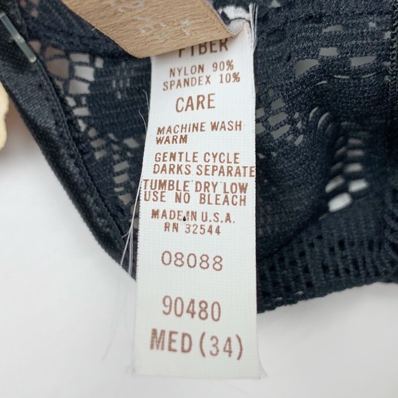 Vintage nwt jones ny black lace bralette bra - Picture 4 of 5